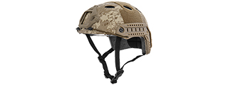 Lancer Tactical CA-740D HELMET w/ Retractable Visor in Desert Digital (Basic Version)