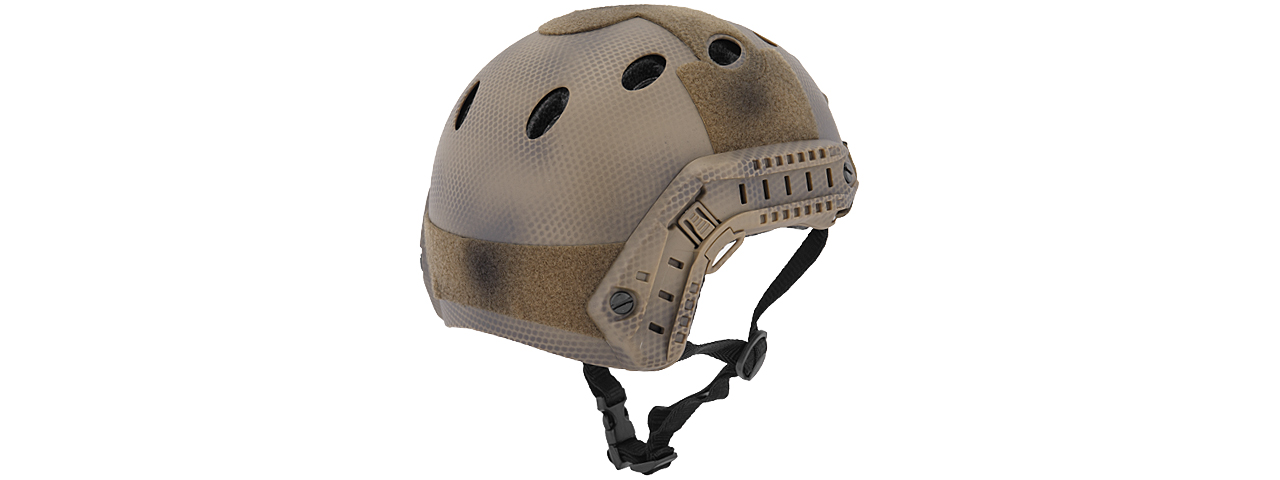 CA-740N FAST PJ TYPE TACTICAL GEAR HELMET W/VISOR (CUSTOM DE) - Click Image to Close