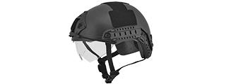 CA-741B HELMET BALLISTIC TYPE "BASIC VERSION w/VISOR" (COLOR: BLACK) SIZE: MEDIUM