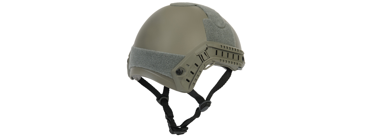 CA-741G HELMET BALLISTIC TYPE "BASIC VERSION w/VISOR" (COLOR: FOLIAGE GREEN) SIZE: MEDIUM