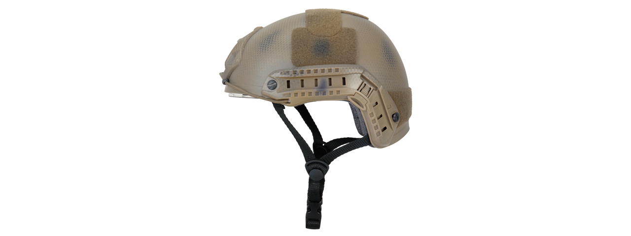 Lancer Tactical CA-741N Ballistic Helmet w/ Retractable Visor (Basic Version) in Custom Dark Earth