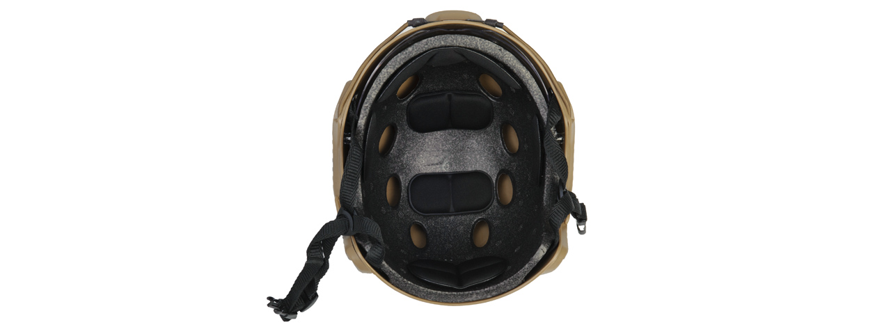 Lancer Tactical CA-741N Ballistic Helmet w/ Retractable Visor (Basic Version) in Custom Dark Earth - Click Image to Close