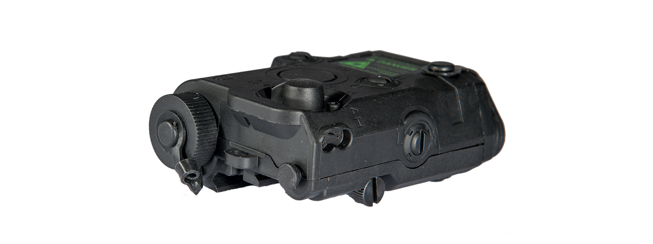 PEQ-15 BATTERY CASE + GREEN LASER (COLOR: BLACK) - Click Image to Close