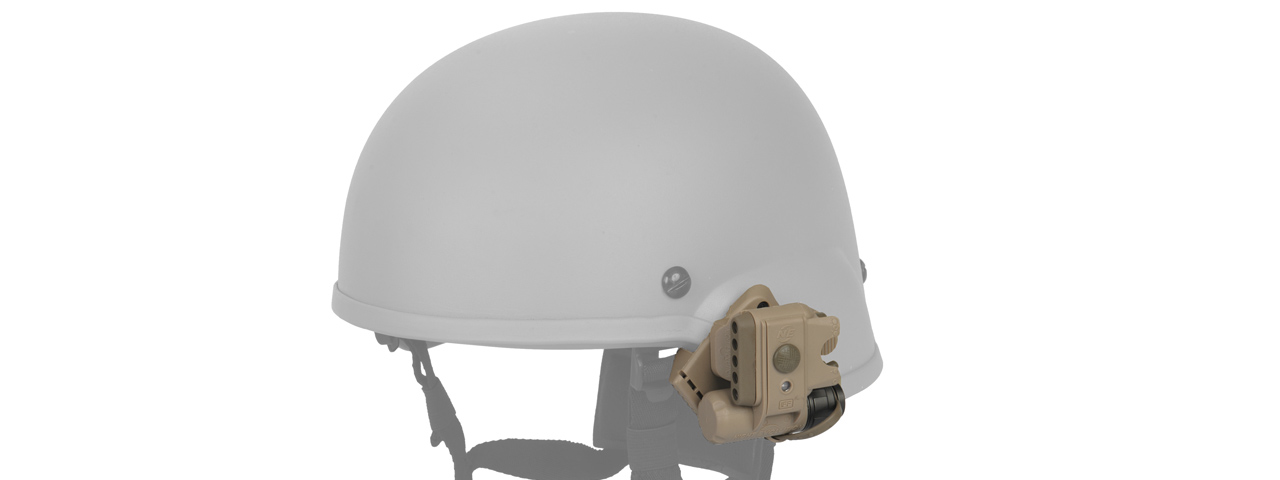 Lancer Tactical CA-785T Modular Helmet Light, Dark Earth - Click Image to Close