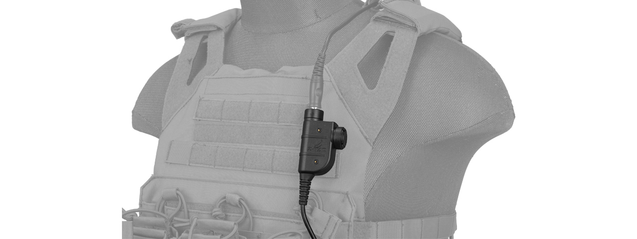 Lancer Tactical CA-788A Chest Push-to-Talk, Motorola 1-Pin - Click Image to Close