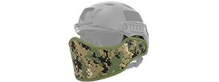 Lancer Tactical CA-801B HELMET Armor Face, Jungle Digital