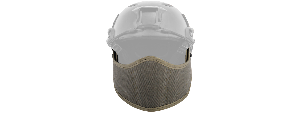 Lancer Tactical CA-801G HELMET Armour Face in OD Green - Click Image to Close