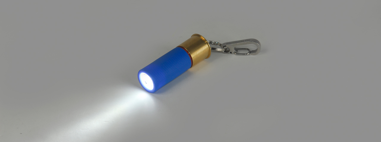 CA-813BW M870 SHELL TYPE FLASHLIGHT (BLUE) 270 LUMEN (WHITE LED) - Click Image to Close