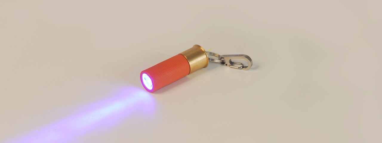 CA-813JB M870 SHELL TYPE FLASHLIGHT (ORANGE) 270 LUMEN (BLUE LED) - Click Image to Close