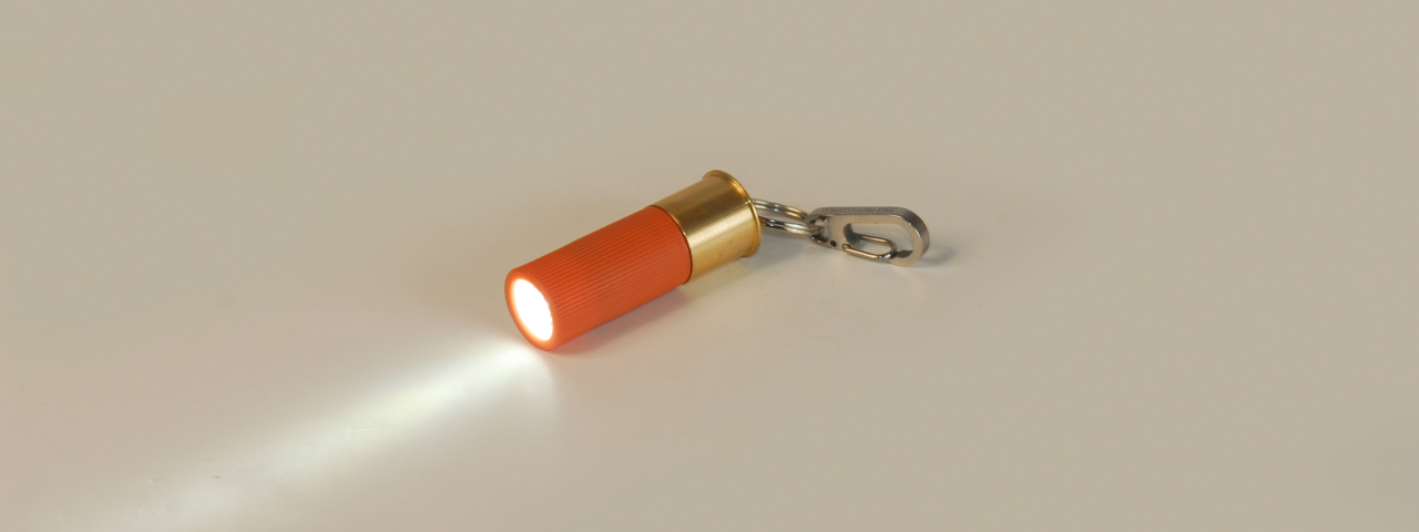 CA-813JW M870 SHELL TYPE FLASHLIGHT (ORANGE) 270 LUMEN (WHITE LED) - Click Image to Close