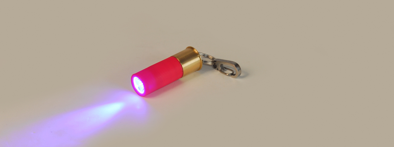 CA-813PB M870 SHELL TYPE FLASHLIGHT (PINK) 270 LUMEN (BLUE LED) - Click Image to Close