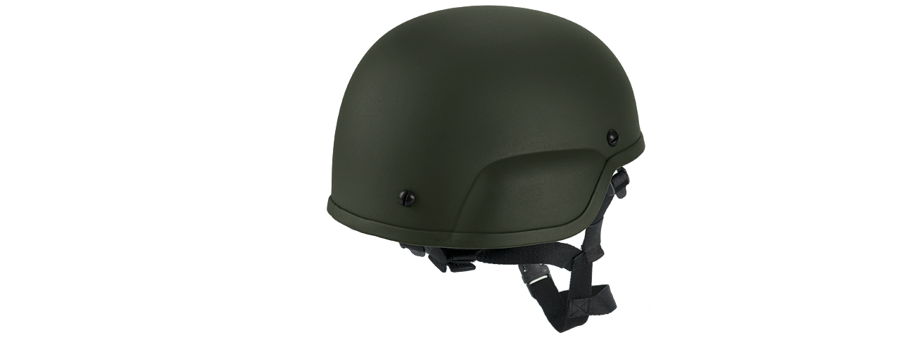 CA-839G ACH MICH 2000 "PLASTIC" HELMET (COLOR: OD GREEN) - Click Image to Close