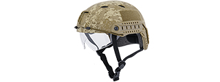 CA-842D HELMET BJ TYPE "BASIC VERSION w/VISOR" (COLOR: DESERT DIGITAL) SIZE: MEDIUM