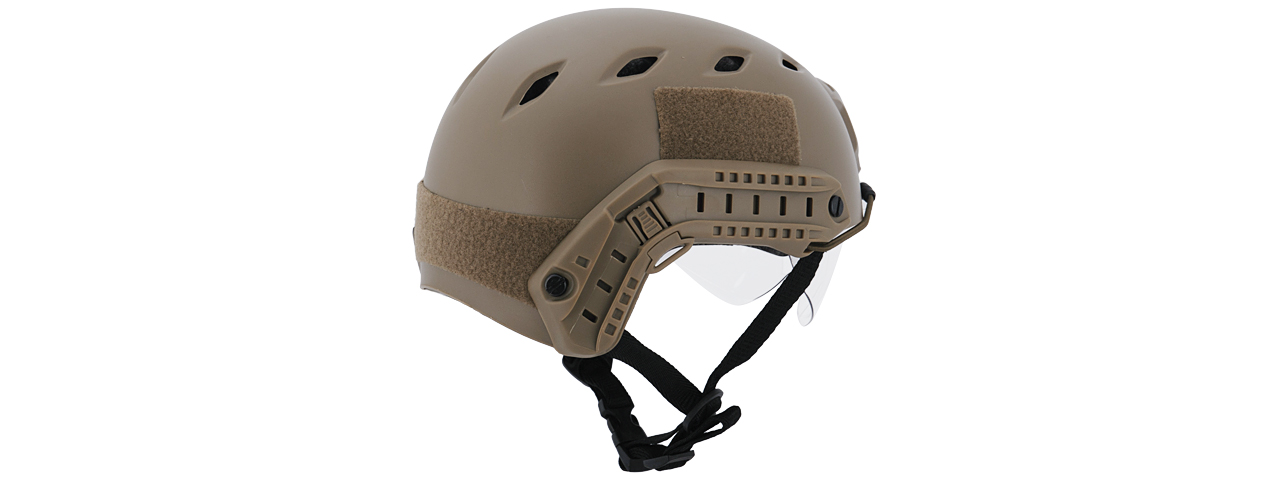 CA-842T HELMET BJ TYPE "BASIC VERSION w/VISOR" (COLOR: TAN) SIZE: MEDIUM - Click Image to Close