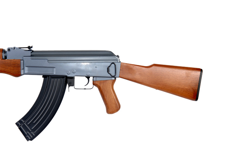 Cyma CM028 AK47 Auto Electric Gun Metal Gear, ABS Body, ABS Wood, Fixed Stock