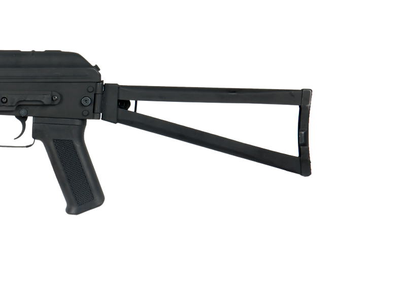 Cyma CM035 AKS-74U AEG Metal Gear, Full Metal Body, ABS Wood, Metal Side Folding Stock - Click Image to Close