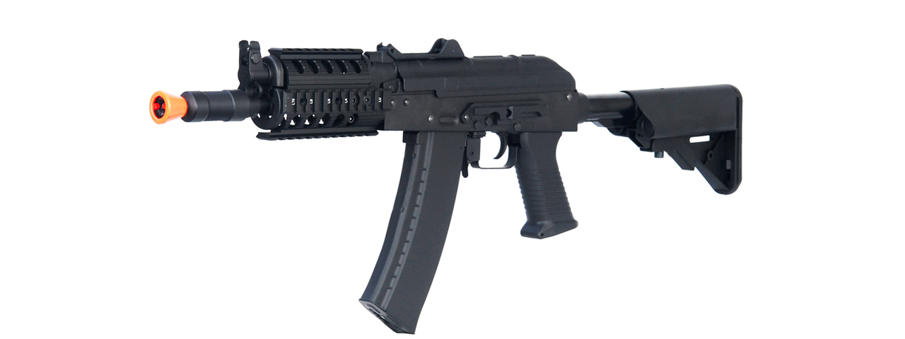 CYMA CM040H AKS-74UN FULL METAL AEG w/QUAD RAIL & RETRACTABLE CRANE STOCK (COLOR: BLACK)