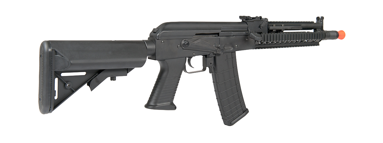 CYMA CM040I AK-74 BETA FULL METAL AEG w/GAS BLOCK & HANDGUARD RAIL (COLOR: BLACK)