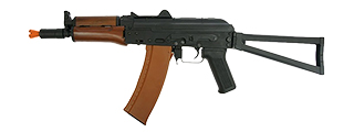 Cyma CM045A AKS-74U AEG Metal Gear, Full Metal Body, Real Wood Hand Guard, ABS Grip, Metal Side Folding Stock 21