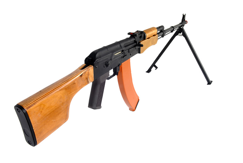 CYMA CM052 RPK FULL STEEL AEG (COLOR: BLACK & WOOD) - Click Image to Close