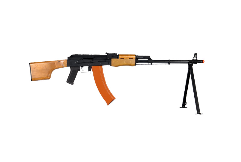 CYMA CM052 RPK FULL STEEL AEG (COLOR: BLACK & WOOD) - Click Image to Close