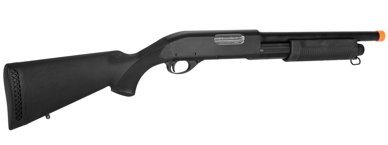 CM350MN M870 SHOTGUN w/FULL STOCK & METAL BARREL (BLACK)