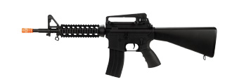 WELL AIRSOFT M4 AEG TACTICAL RIS W FIXED STOCK CARRYING HANDLE - BLACK