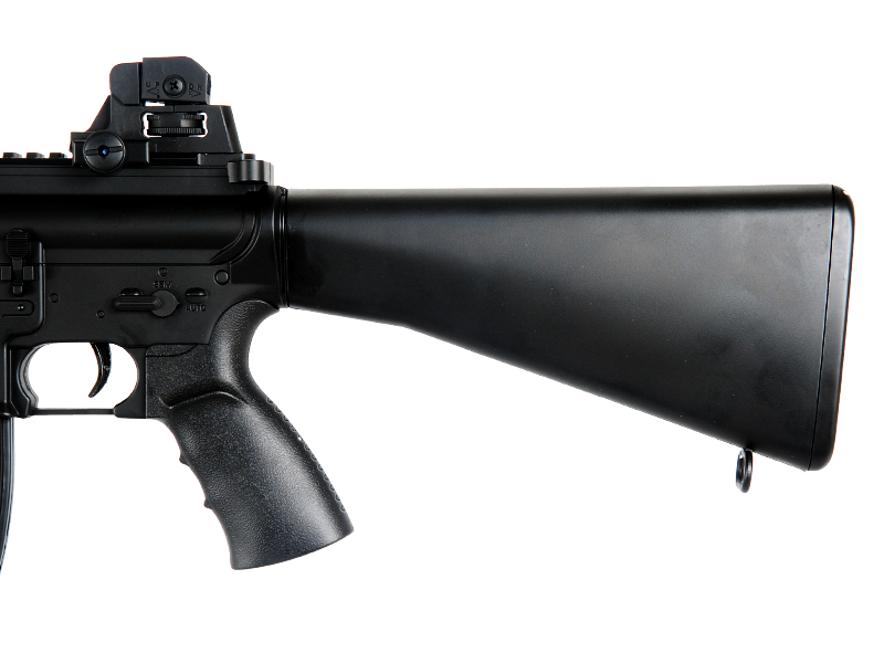 WELL AIRSOFT M4 AEG CARBINE ASSAULT RIFLE FIXED STOCK - BLACK