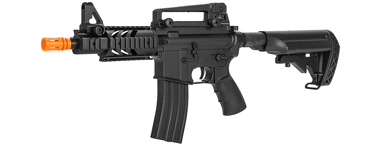 Well D3809 M4 CQB RIS AEG Plastic Gear, ABS Body w/ Adjustable Crane Stock