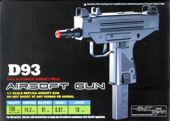 Well D93 Uzi Automatic Pistol - Click Image to Close