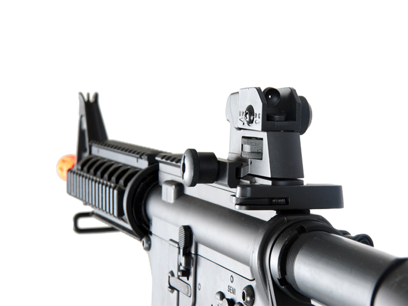 JG M4 FULL METAL CQB-R M4 SERIES AIRSOFT AEG - BLACK - Click Image to Close