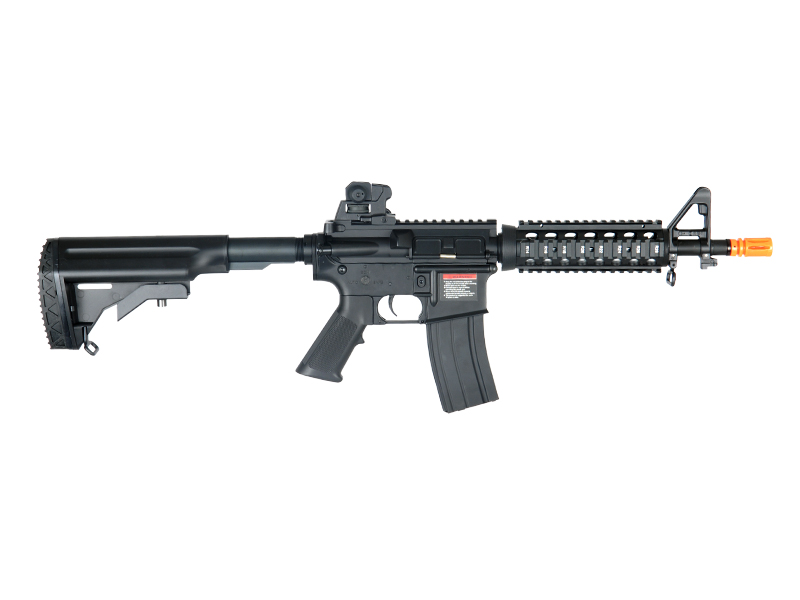 JG M4 FULL METAL CQB-R M4 SERIES AIRSOFT AEG - BLACK - Click Image to Close