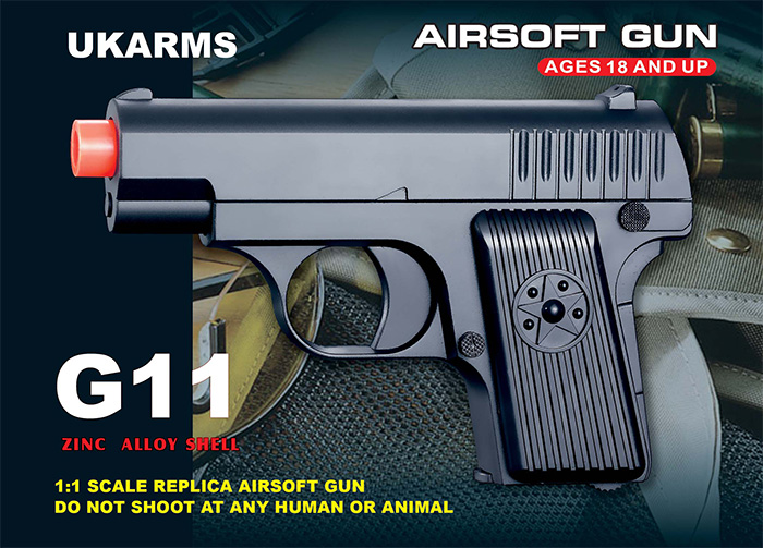 UKARMS G11M Metal Spring Pistol - Click Image to Close