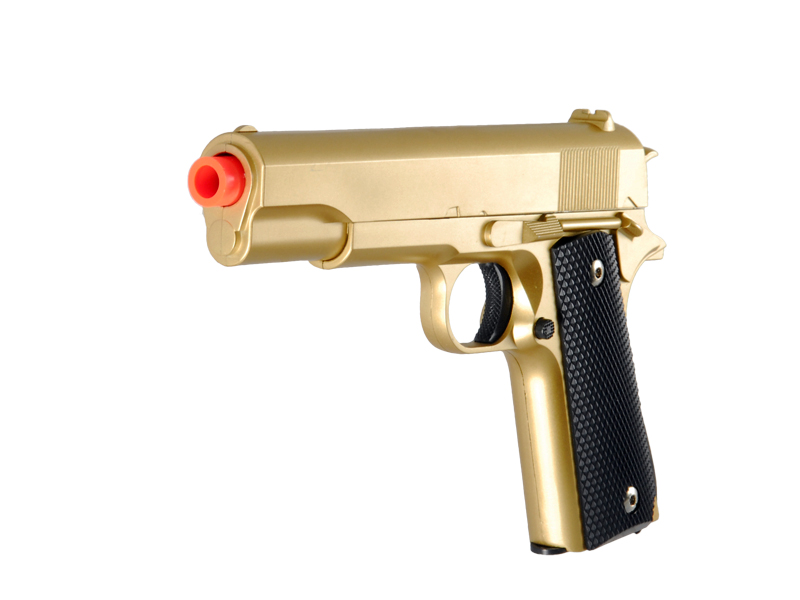 UKARMS G13G Metal Spring Pistol, Gold - Click Image to Close