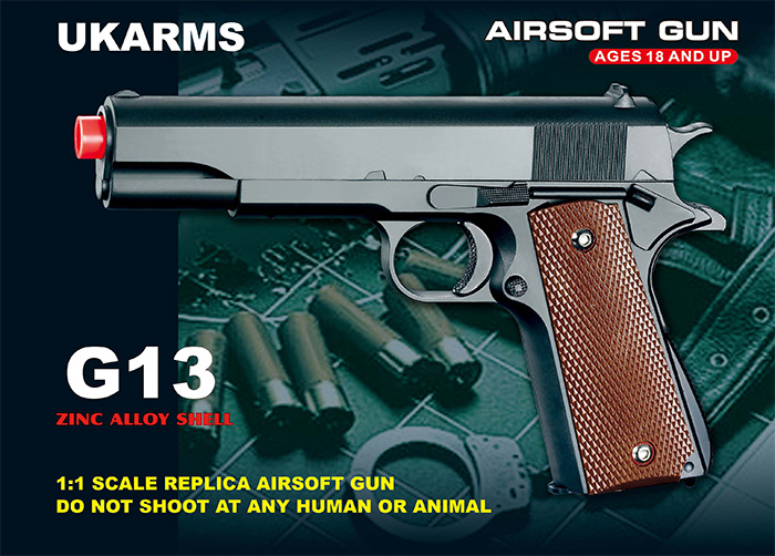 UKARMS G13 Metal Spring Pistol - Click Image to Close