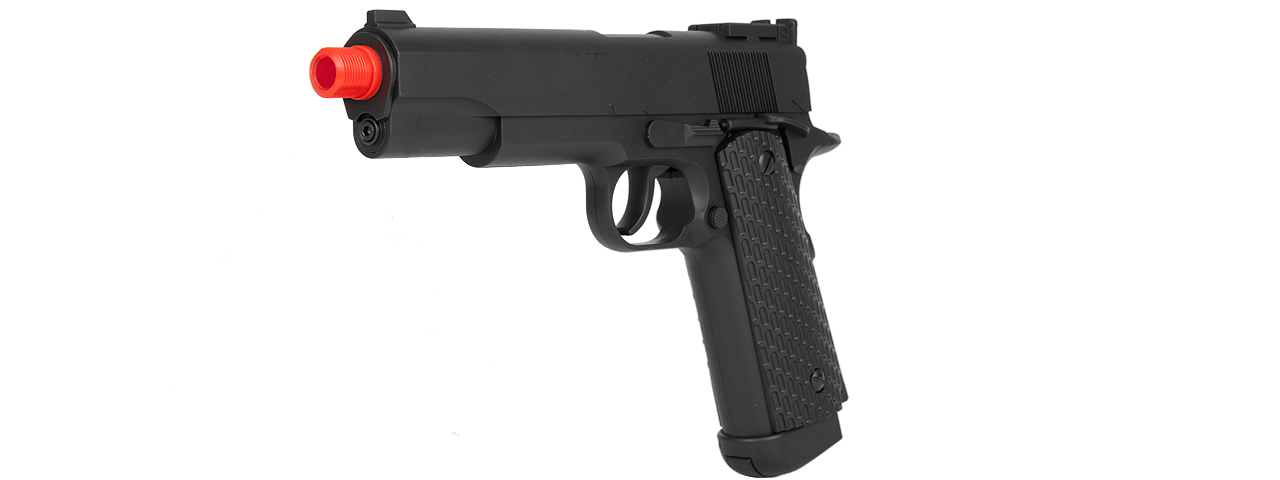 WELLFIRE CO2 AIRSOFT NON BLOWBACK 1911 G292B PISTOL - BLACK - Click Image to Close