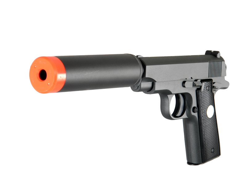 UKARMS G2A Metal Spring Pistol, Black - Click Image to Close