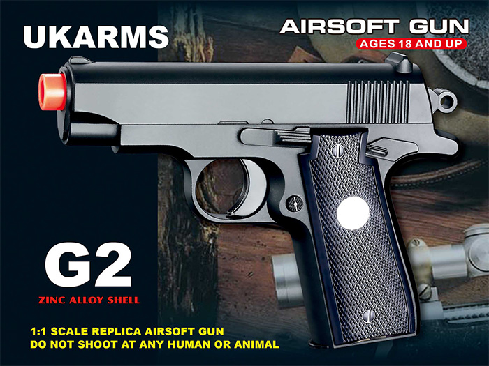 UKARMS G2 Metal Spring Pistol - Click Image to Close