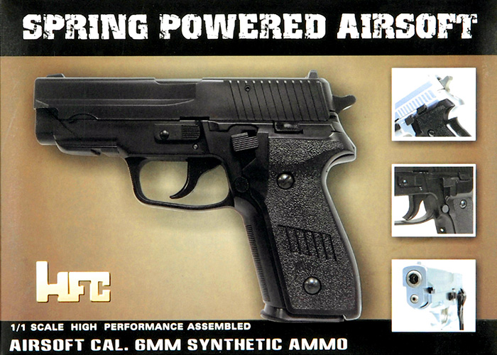 HFC HA-109B Premium Spring Pistol in Black- Made in Taiwan