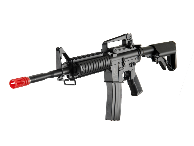 ICS ICS-130 SOPMOD M4 RIS, Full Metal AEG, Black - Click Image to Close