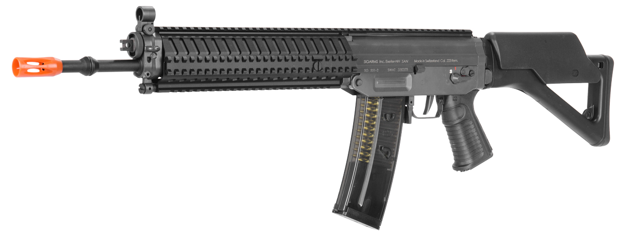 ICS AIRSOFT SIG SG 551 MRS FULL METAL V3 AEG - BLACK - Click Image to Close