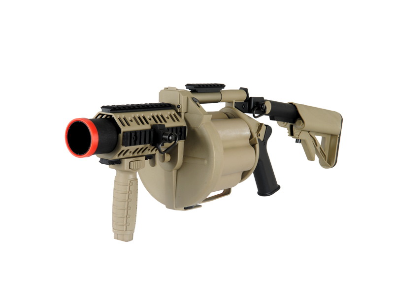 ICS ICS-191 GLM Grenade Launcher, Tan - Click Image to Close