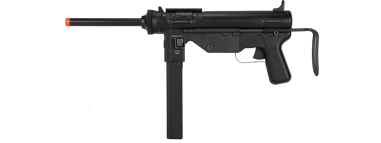 ICS ICS-200 M3 WWII Submachine Gun AEG in Black - Click Image to Close