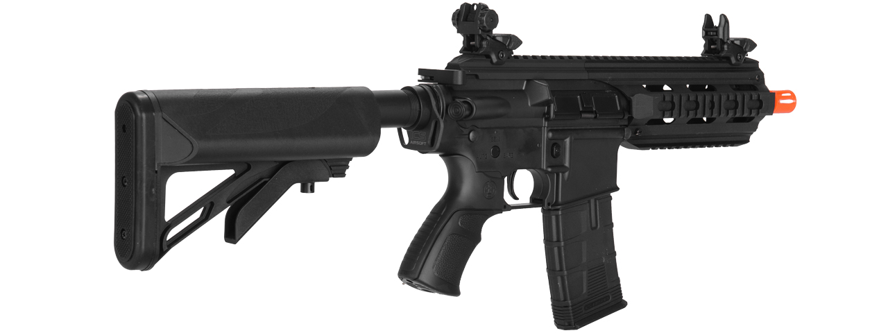 ICS CXP-16S SHORT SPORTLINE M4 RIS CQB AIRSOFT AEG RIFLE - BLACK