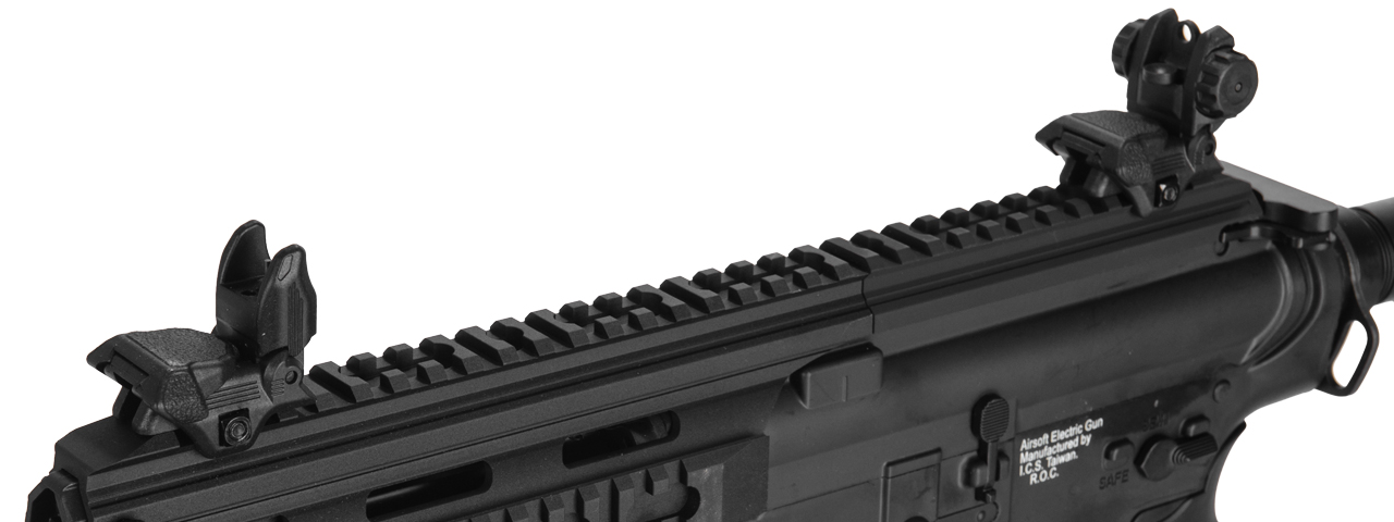 ICS CXP-16S SHORT SPORTLINE M4 RIS CQB AIRSOFT AEG RIFLE - BLACK - Click Image to Close