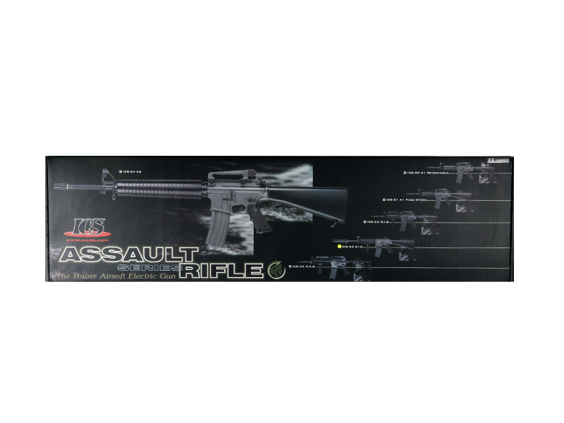 ICS C-15 FULL METAL SR16 M4 AIRSOFT AEG RIFLE W/ QD BARREL EXTENSION