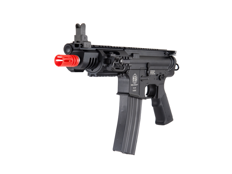 ICS AIRSOFT CQB PISTOL AEG FULL METAL RIS GAS BLOCK - BLACK