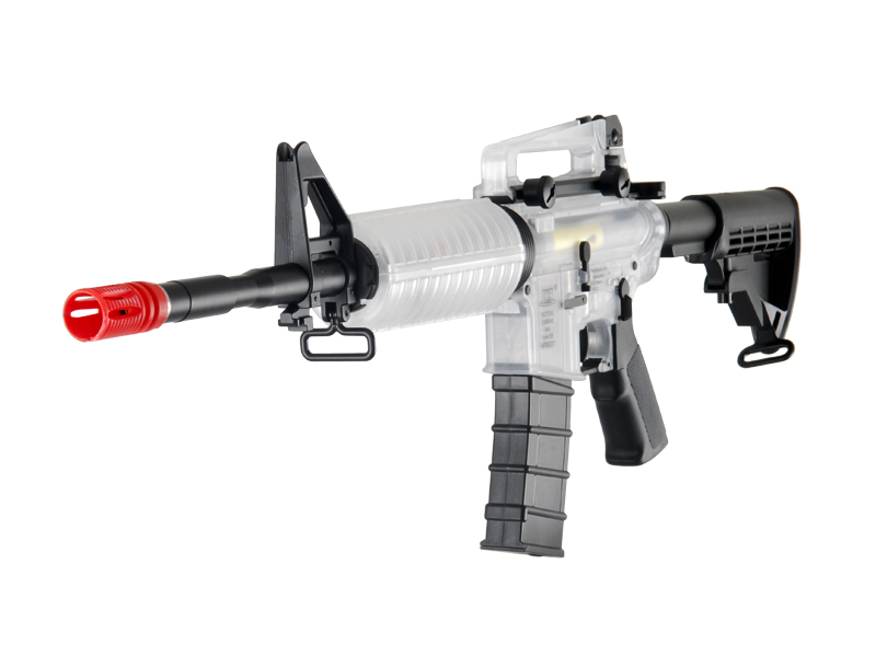 ICS ICS-41W M4A1B, Clear Plastic Body - Click Image to Close