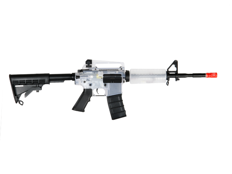 ICS ICS-41W M4A1B, Clear Plastic Body - Click Image to Close