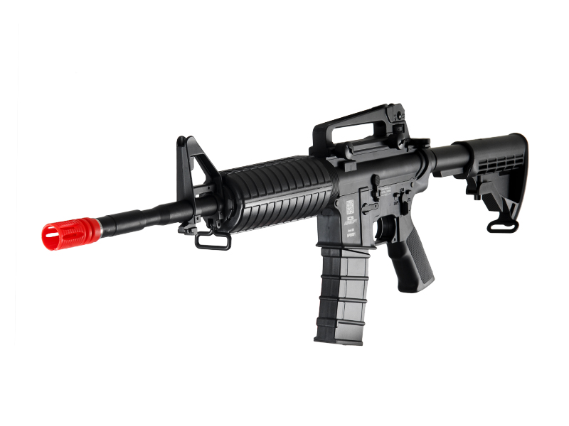 ICS AIRSOFT M4A1B AEG POLYMER EDITION W/ ADJUSTABLE LE STOCK - BLACK - Click Image to Close